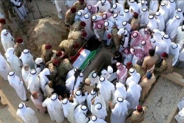 پیکر شیخ صباح به خاک سپرده شد
